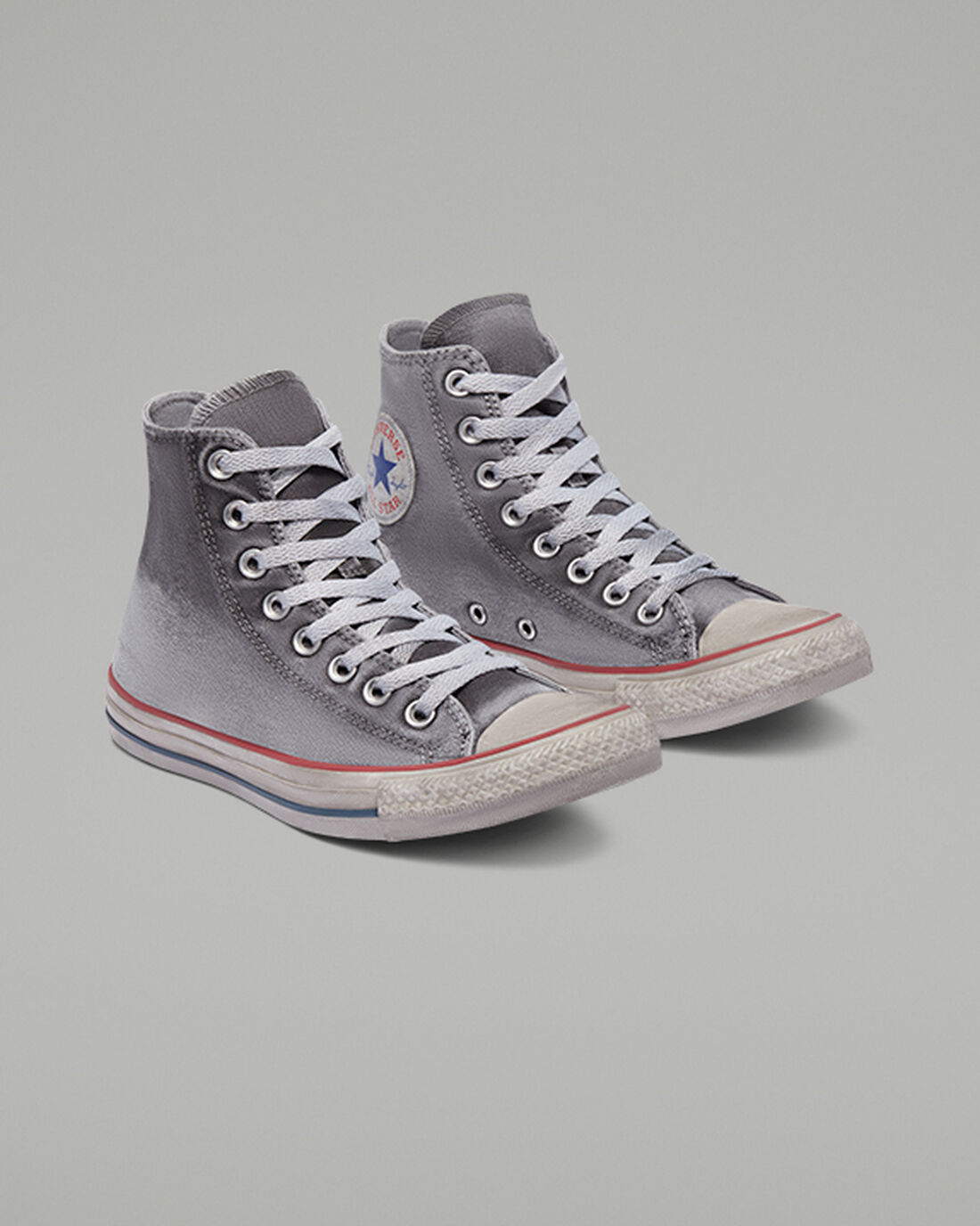 Men's Converse Chuck Taylor All Star Canvas Smoke High Top Sneakers Grey/White | Australia-54206