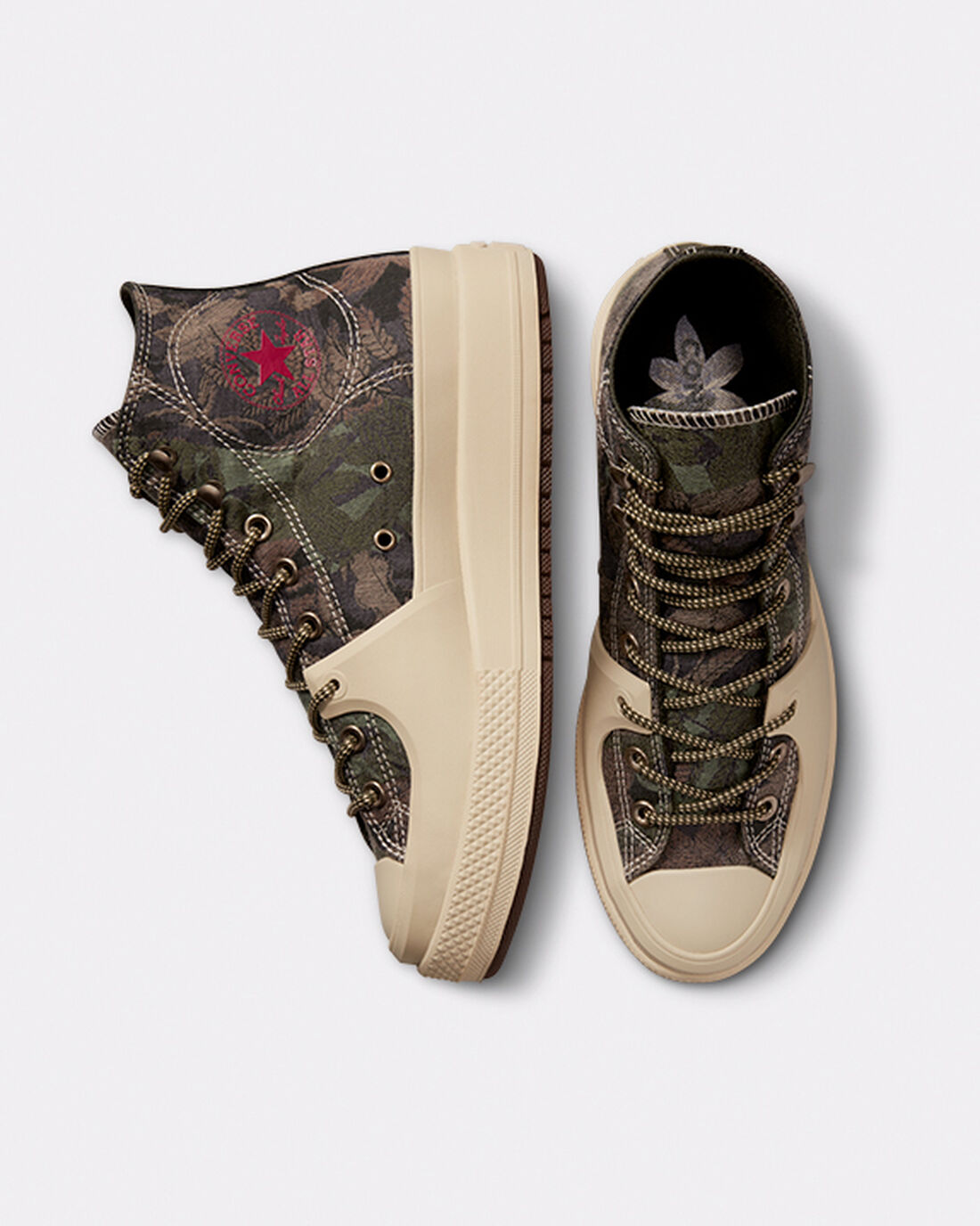 Men's Converse Chuck Taylor All Star Construct Black Joy High Top Shoes Oat Milk/Roasted/Grassy | Australia-20981