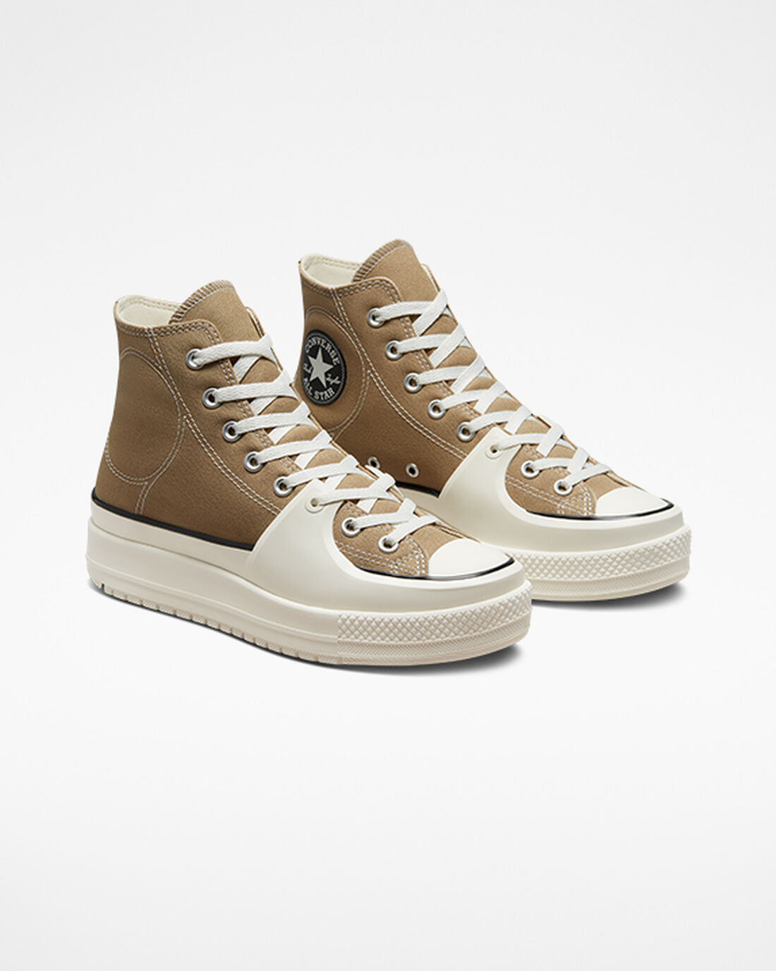 Men's Converse Chuck Taylor All Star Construct High Top Sneakers Khaki/Black | Australia-37102