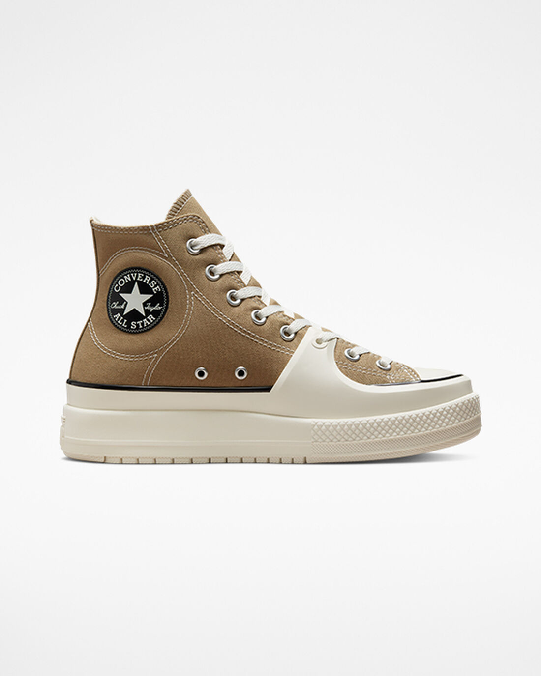 Men\'s Converse Chuck Taylor All Star Construct High Top Sneakers Khaki/Black | Australia-37102