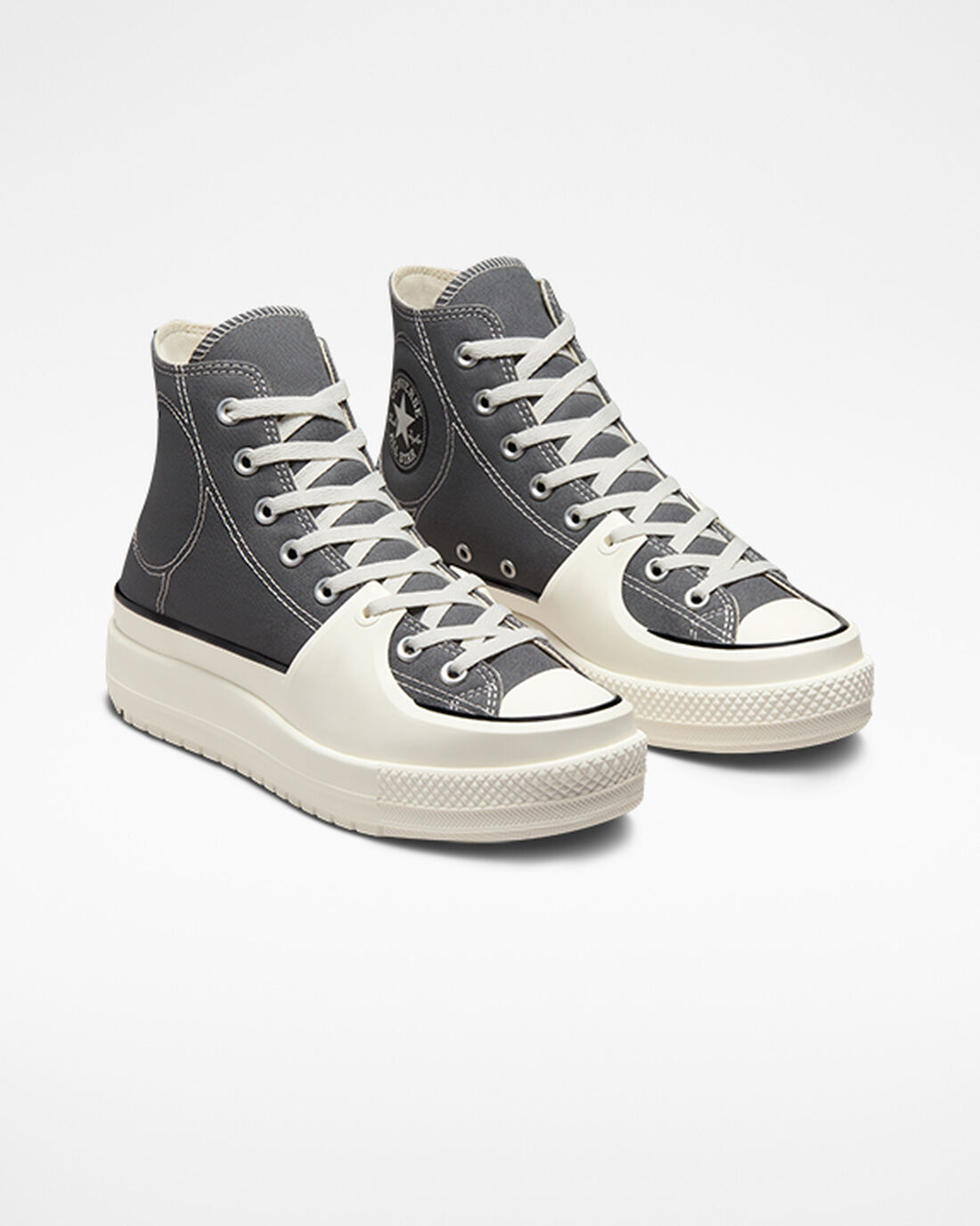 Men's Converse Chuck Taylor All Star Construct High Top Sneakers Grey/White | Australia-91360