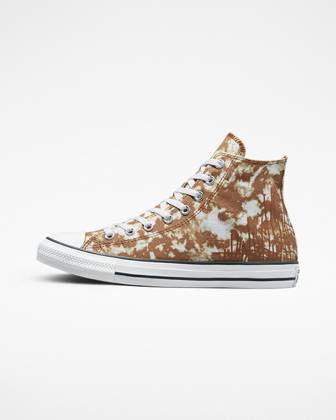 Men's Converse Chuck Taylor All Star Dip Dye High Top Sneakers Brown/White/Black | Australia-49276