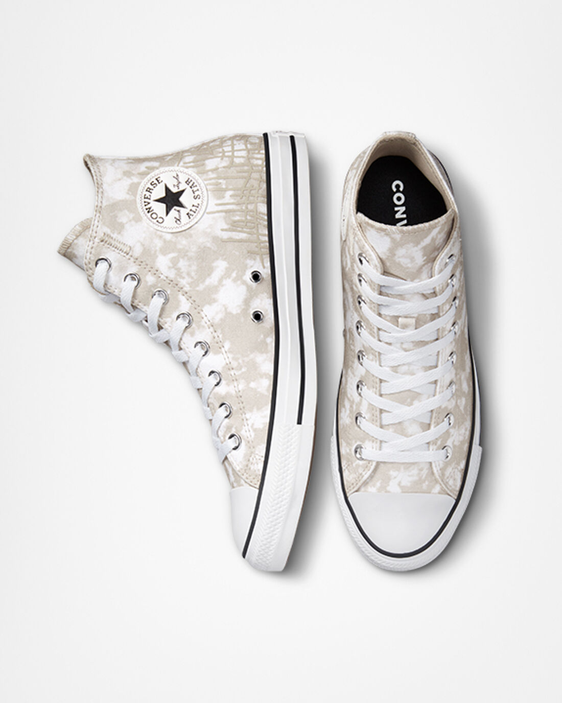 Men's Converse Chuck Taylor All Star Dip Dye High Top Sneakers Grey/White/Black | Australia-67401