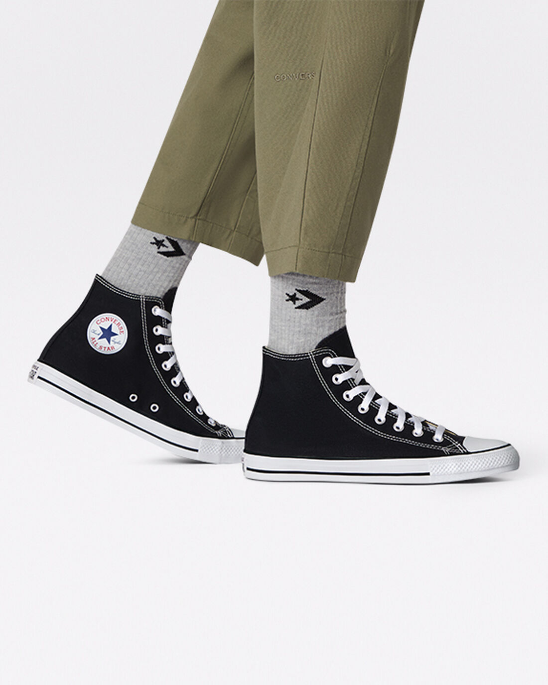 Men's Converse Chuck Taylor All Star High Top Sneakers Black | Australia-07835