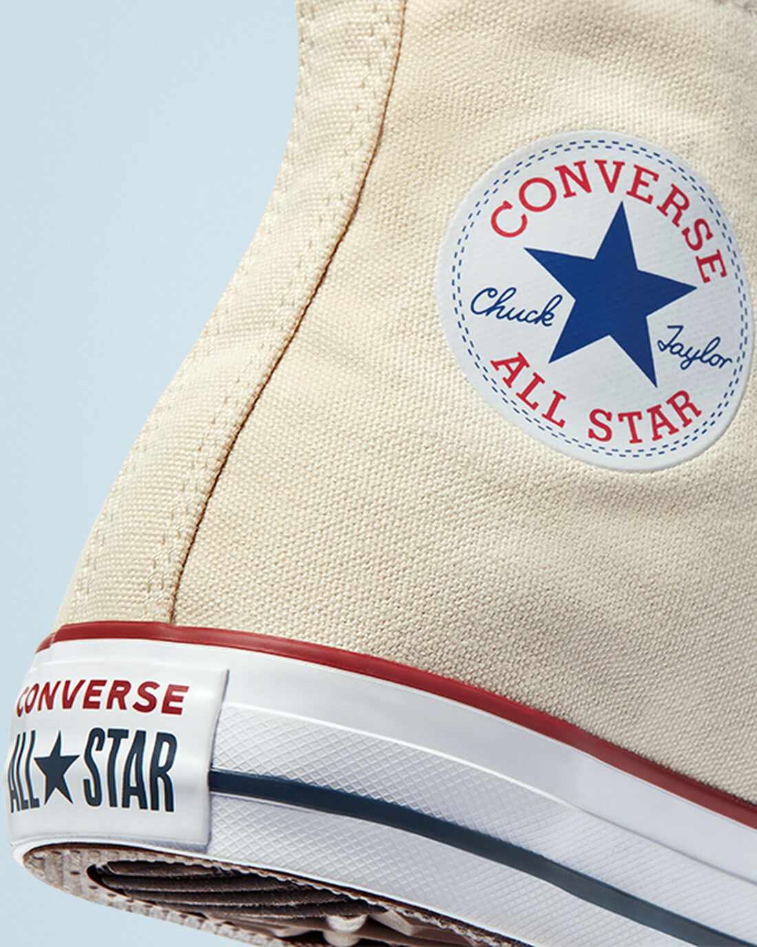 Men's Converse Chuck Taylor All Star High Top Sneakers Beige White | Australia-27105