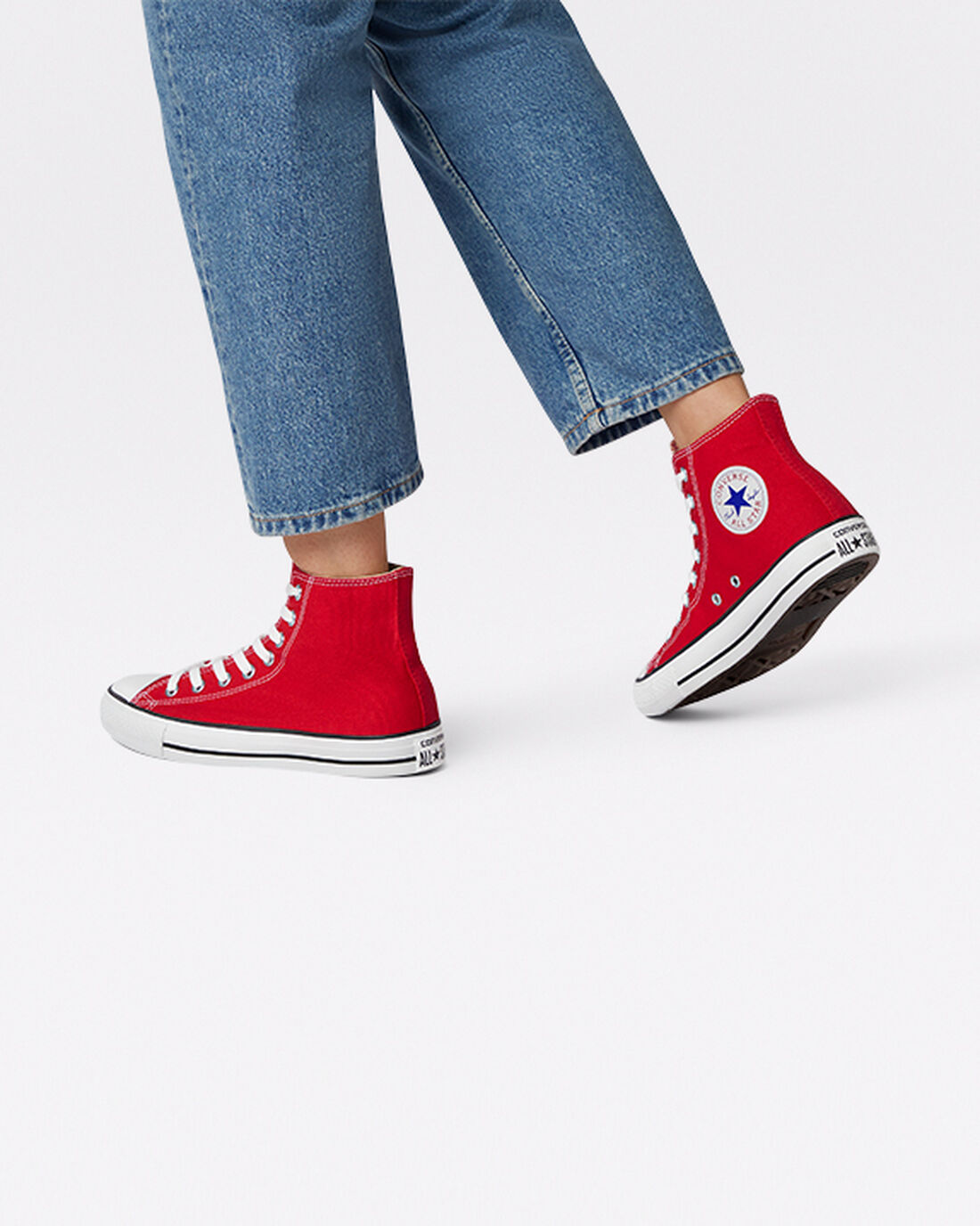 Men's Converse Chuck Taylor All Star High Top Sneakers Red | Australia-32869