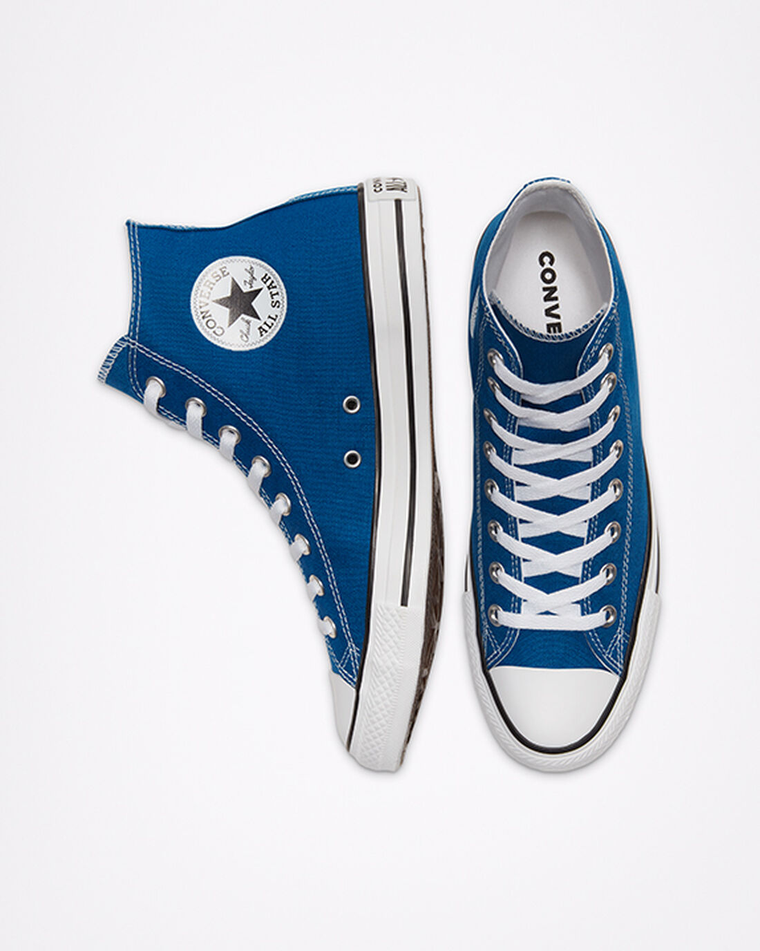 Men's Converse Chuck Taylor All Star High Top Sneakers Blue/White | Australia-36908