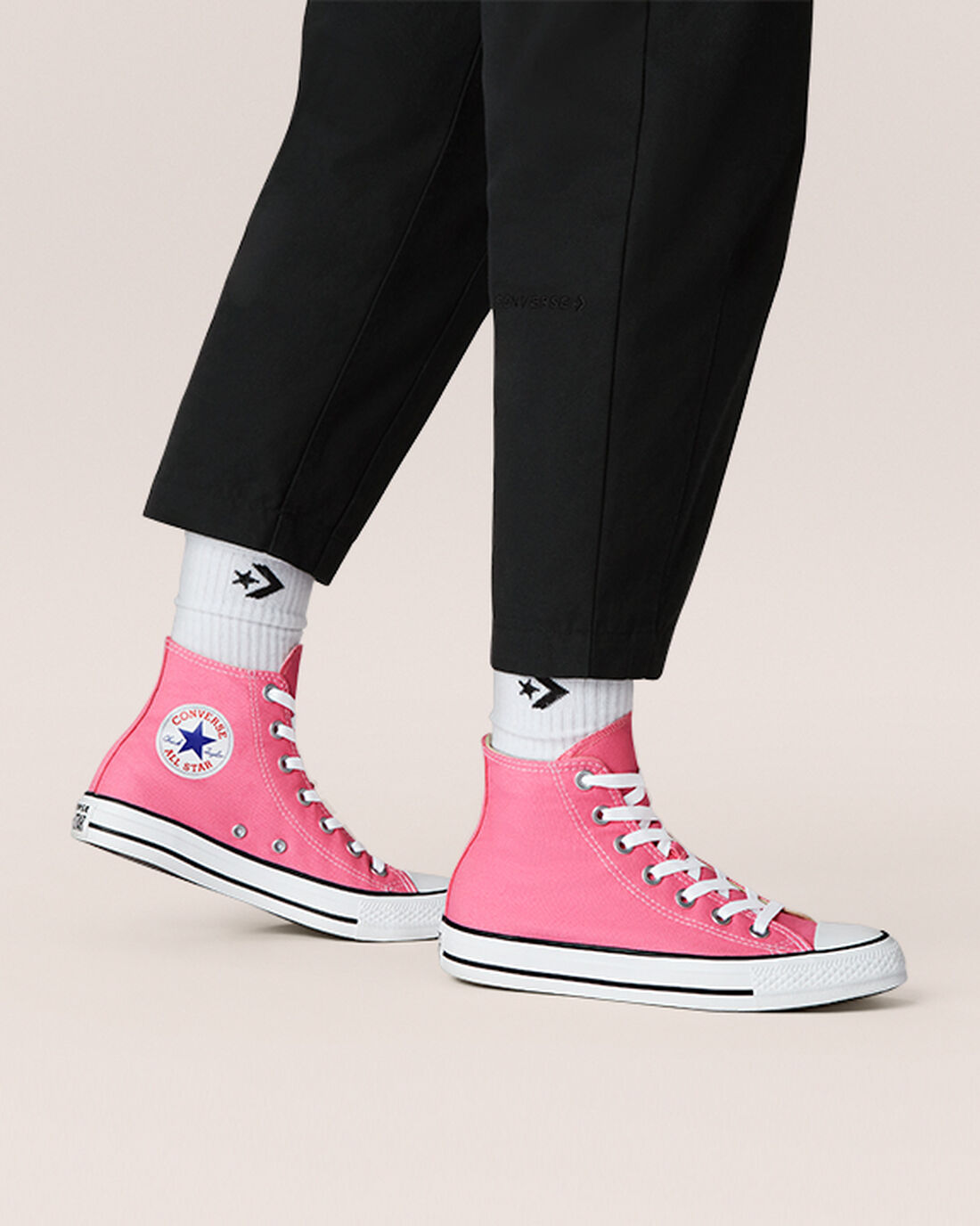 Men's Converse Chuck Taylor All Star High Top Sneakers Pink | Australia-38459