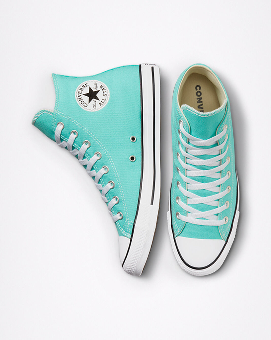 Men's Converse Chuck Taylor All Star High Top Sneakers Light Turquoise | Australia-59374