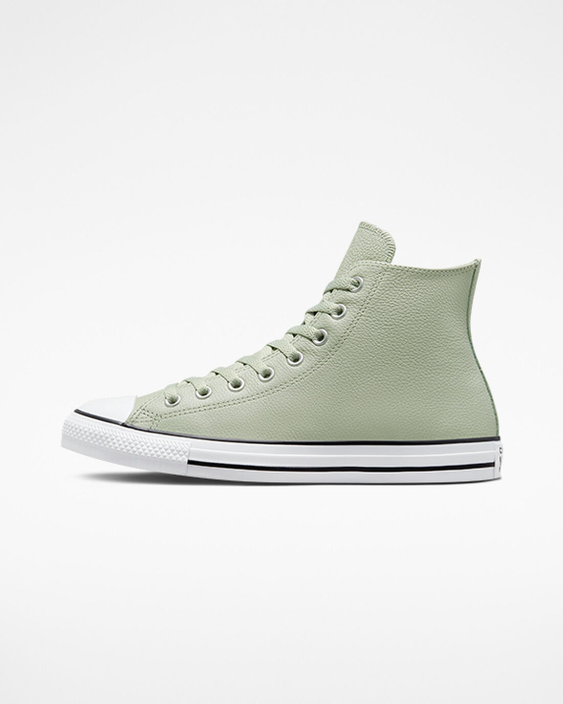 Men's Converse Chuck Taylor All Star Leather High Top Sneakers Olive | Australia-14839