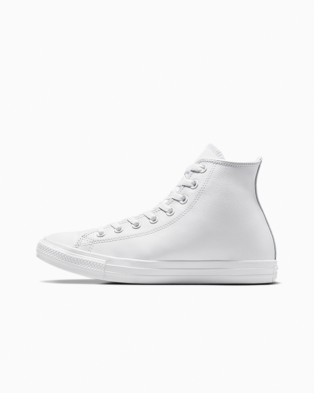 Men's Converse Chuck Taylor All Star Leather High Top Sneakers White | Australia-17259