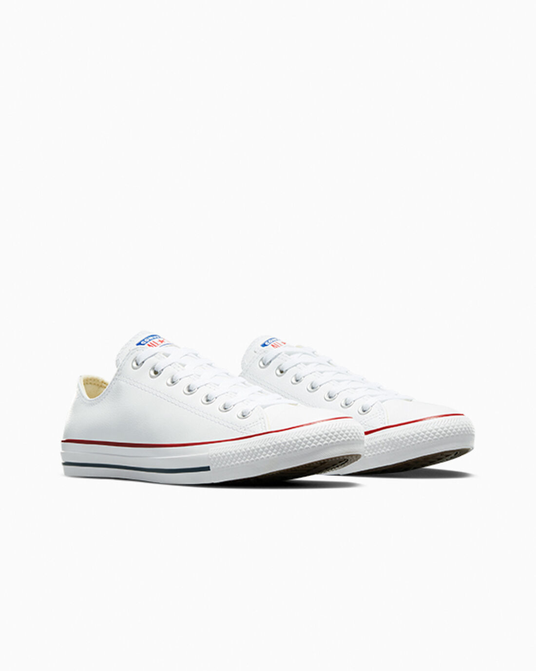 Men's Converse Chuck Taylor All Star Leather Sneakers White | Australia-19607