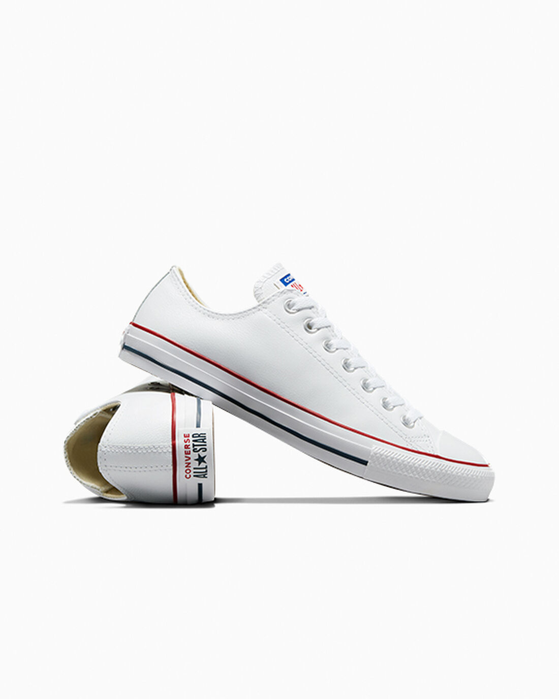 Men's Converse Chuck Taylor All Star Leather Sneakers White | Australia-19607