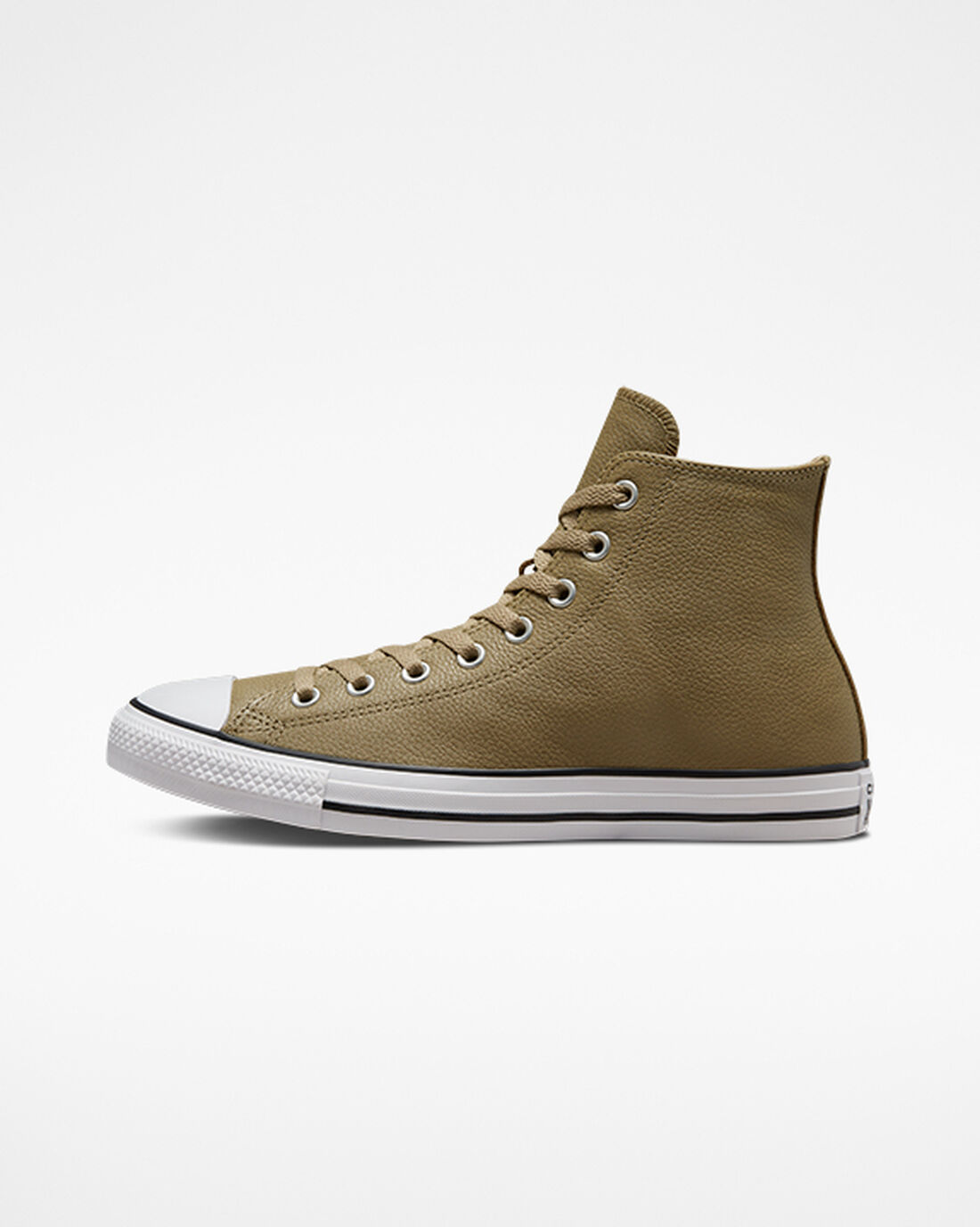 Men's Converse Chuck Taylor All Star Leather High Top Sneakers Khaki | Australia-30914