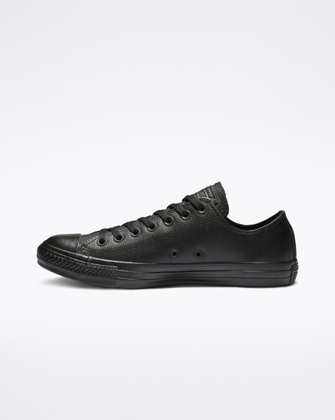 Men's Converse Chuck Taylor All Star Leather Sneakers Black | Australia-81029