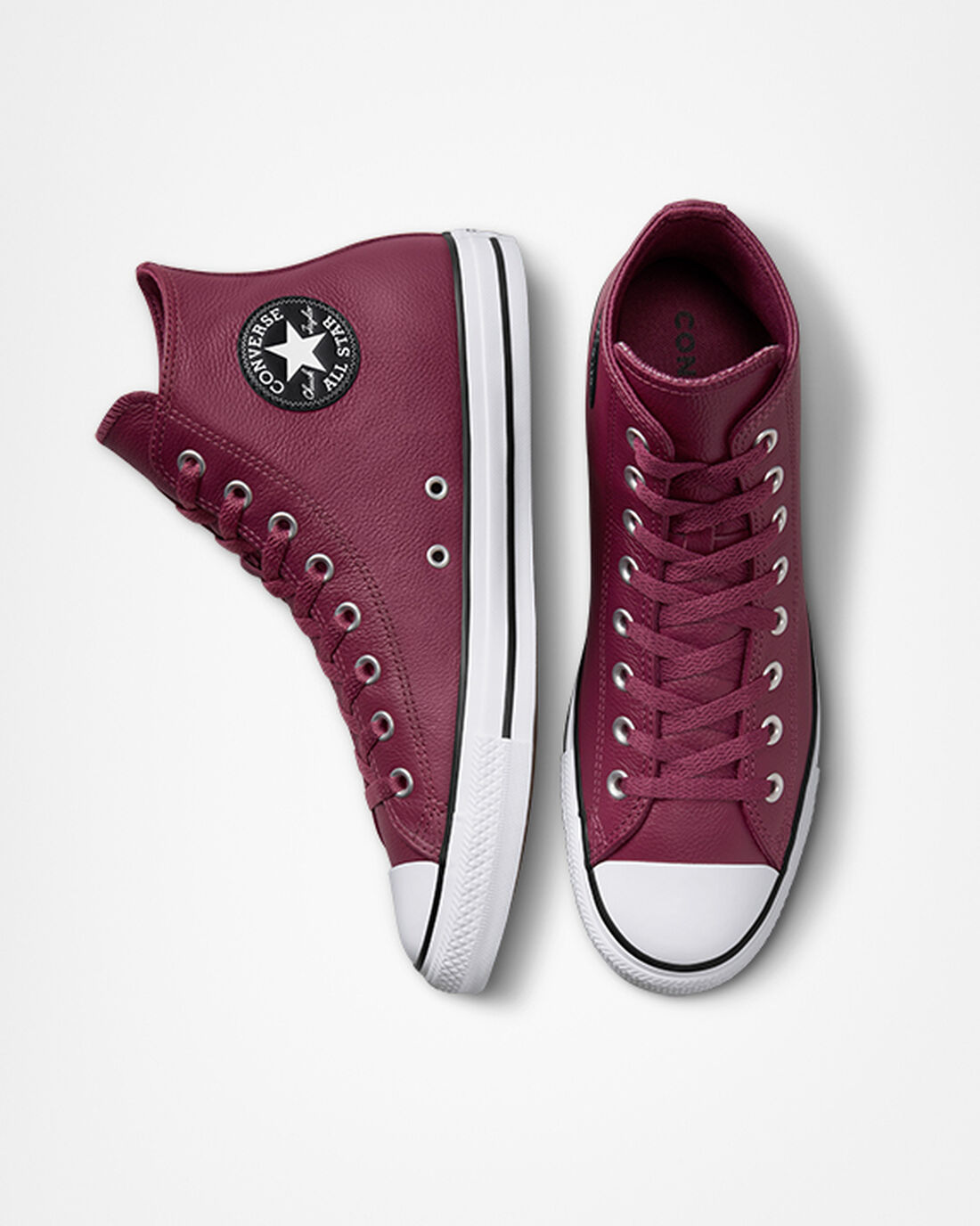 Men's Converse Chuck Taylor All Star Leather High Top Shoes Pink | Australia-96138