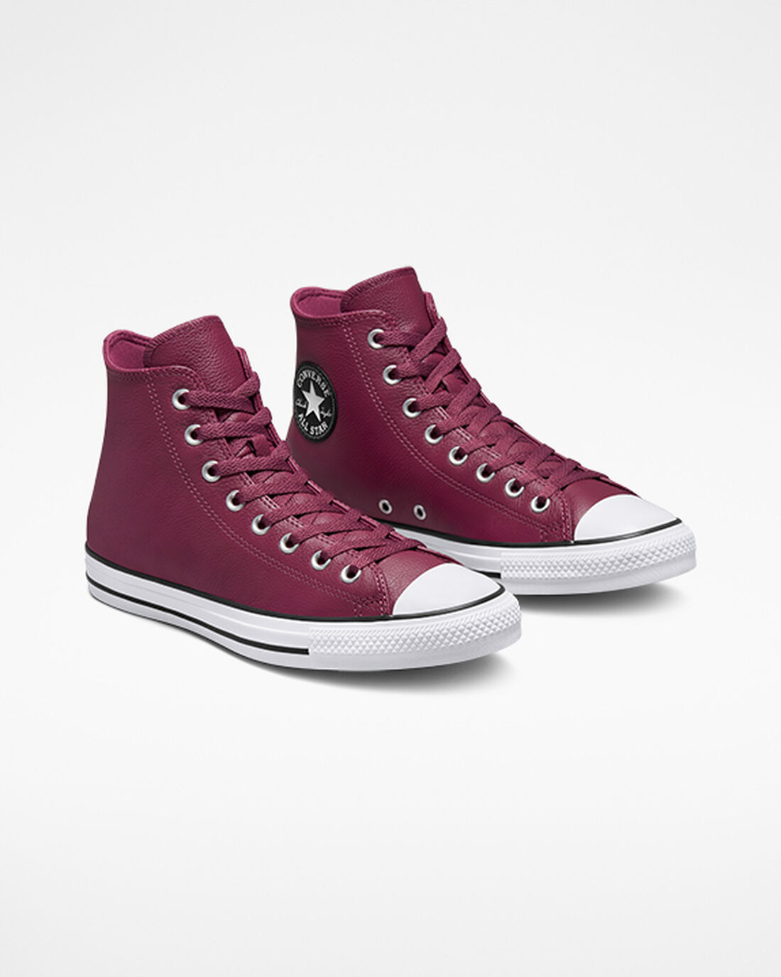 Men's Converse Chuck Taylor All Star Leather High Top Shoes Pink | Australia-96138