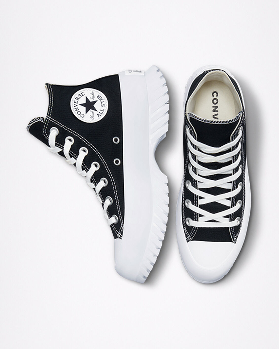 Men's Converse Chuck Taylor All Star Lugged 2.0 High Top Sneakers Black/White | Australia-90187