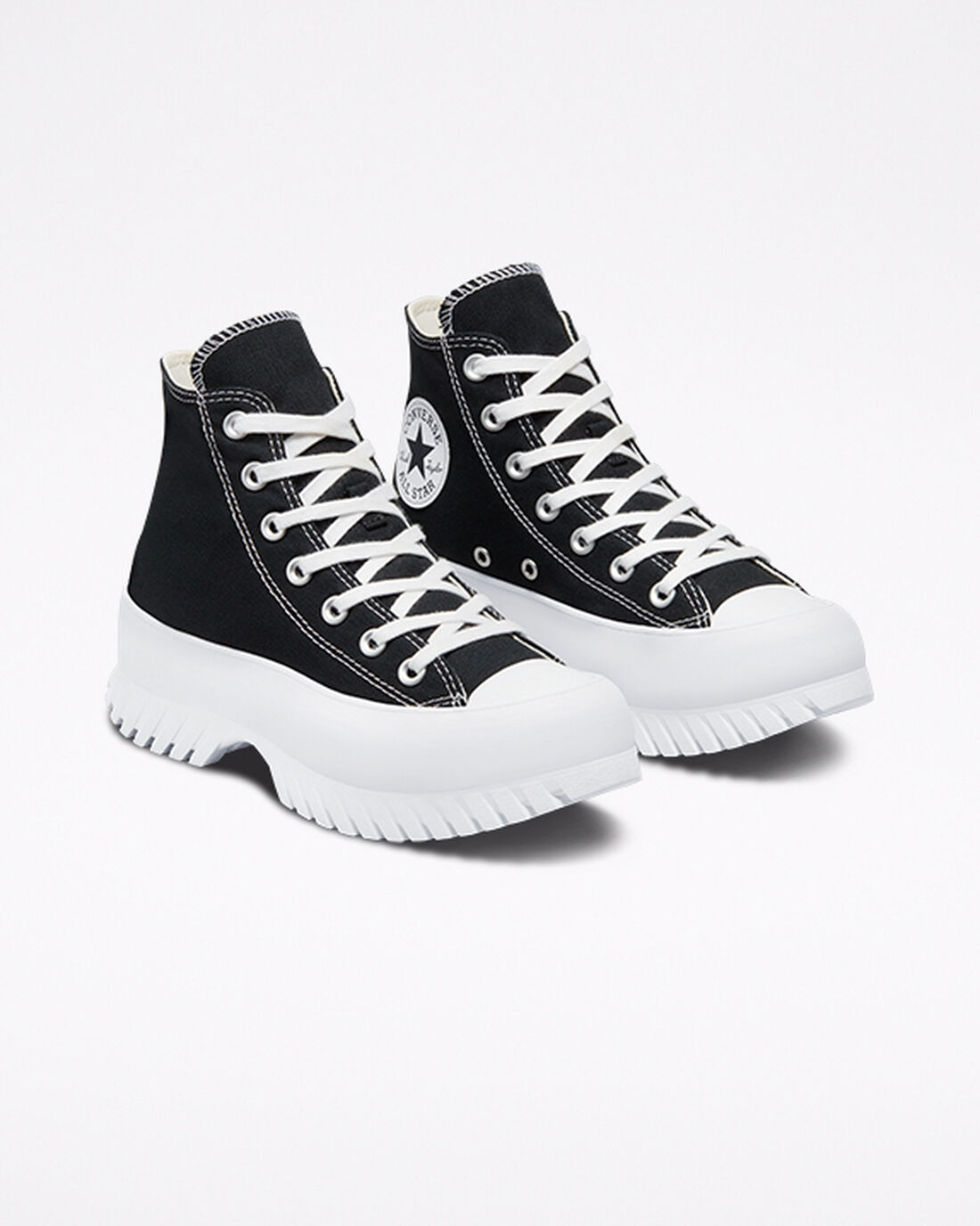 Men's Converse Chuck Taylor All Star Lugged 2.0 High Top Sneakers Black/White | Australia-90187