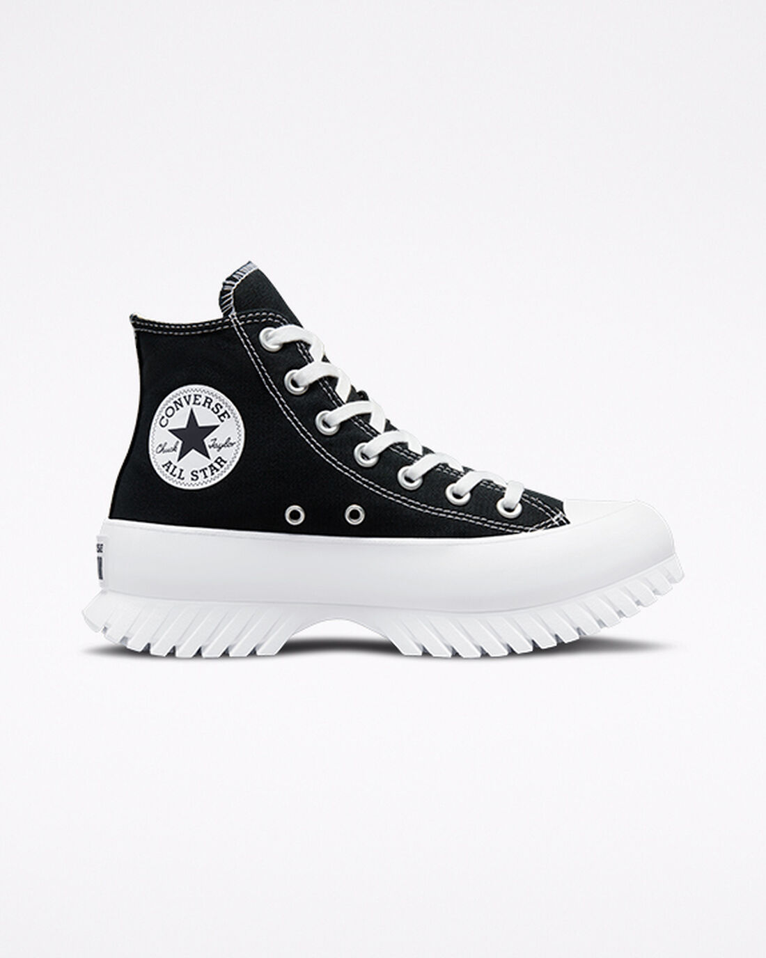 Men\'s Converse Chuck Taylor All Star Lugged 2.0 High Top Sneakers Black/White | Australia-90187