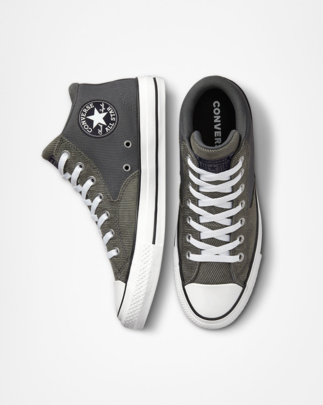 Men's Converse Chuck Taylor All Star Malden Street Workwear High Top Sneakers Grey/Black/White | Australia-24359