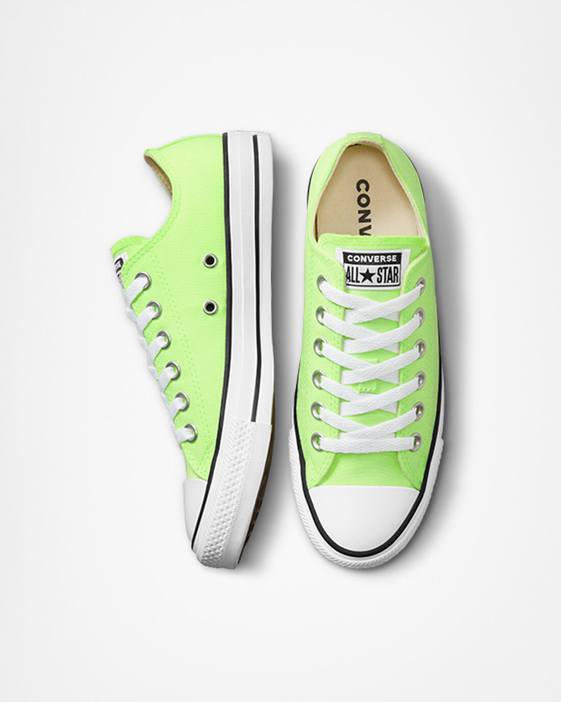 Men's Converse Chuck Taylor All Star Neon Sneakers Green/White/Black | Australia-25901