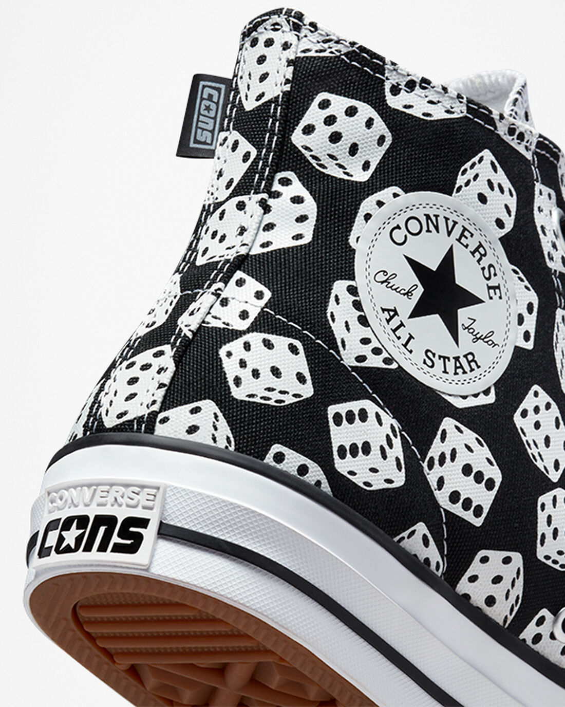 Men's Converse Chuck Taylor All Star Pro Dice Skate Shoes Black/White | Australia-67348