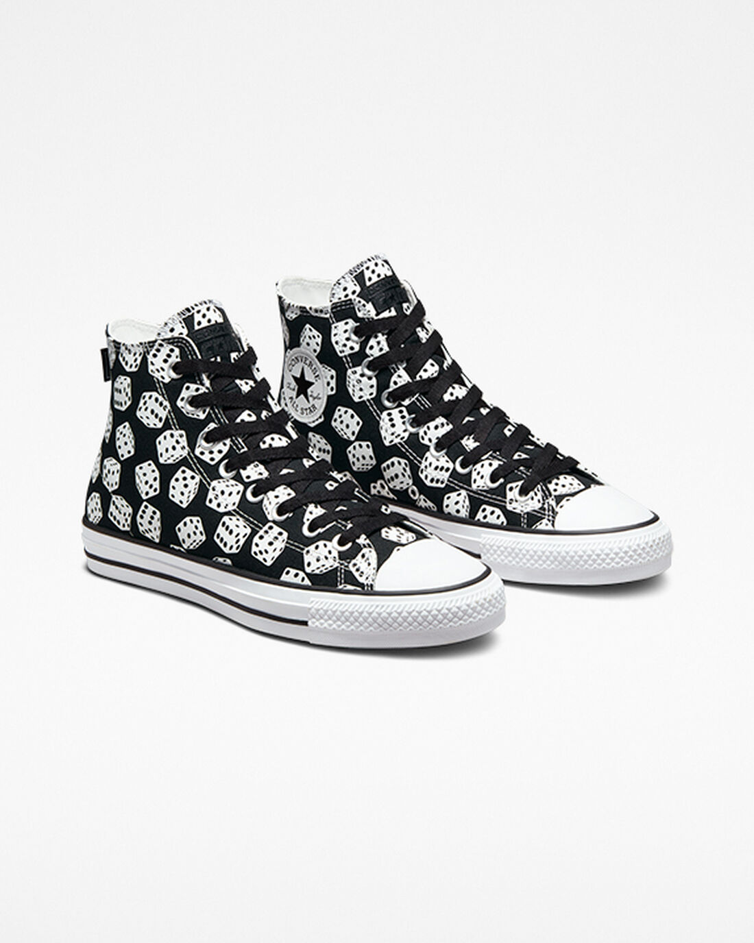 Men's Converse Chuck Taylor All Star Pro Dice Skate Shoes Black/White | Australia-67348