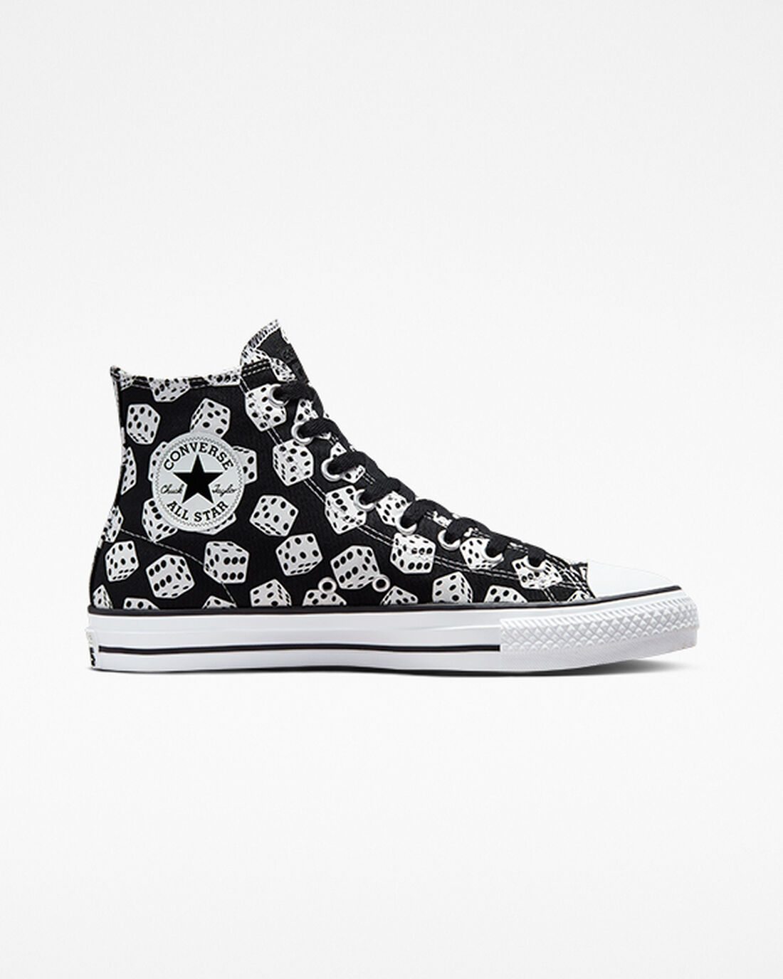 Men\'s Converse Chuck Taylor All Star Pro Dice Skate Shoes Black/White | Australia-67348