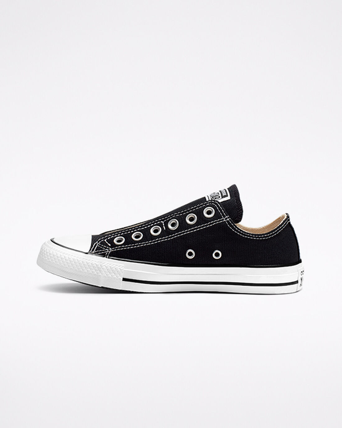 Men's Converse Chuck Taylor All Star Slip On Black/White/Black | Australia-18456