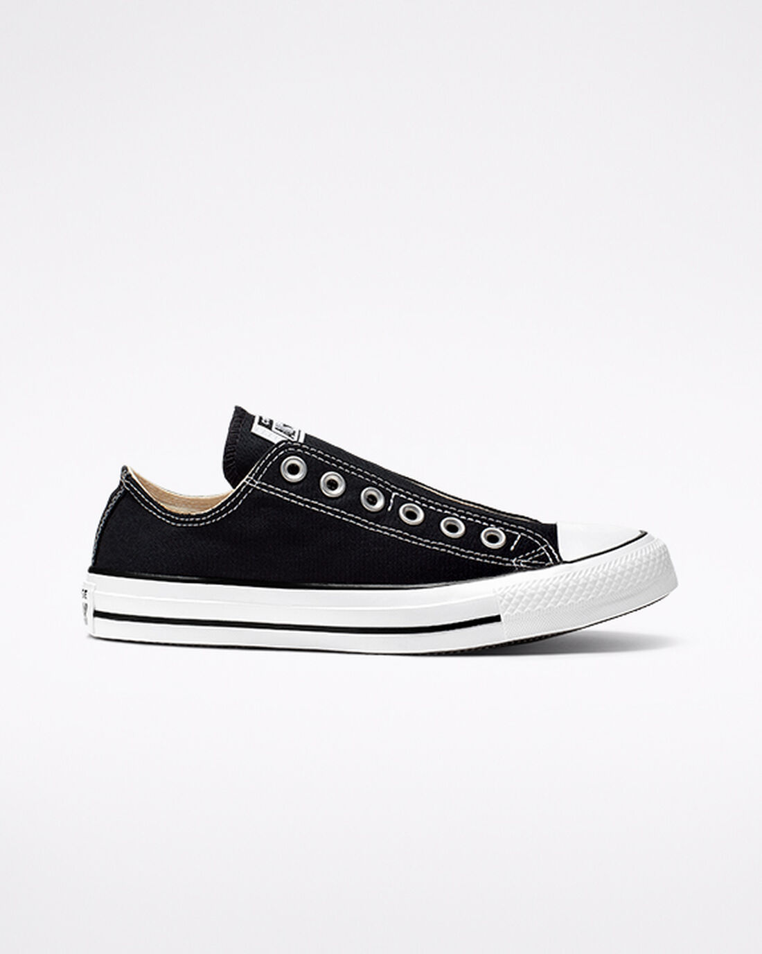 Men\'s Converse Chuck Taylor All Star Slip On Black/White/Black | Australia-18456