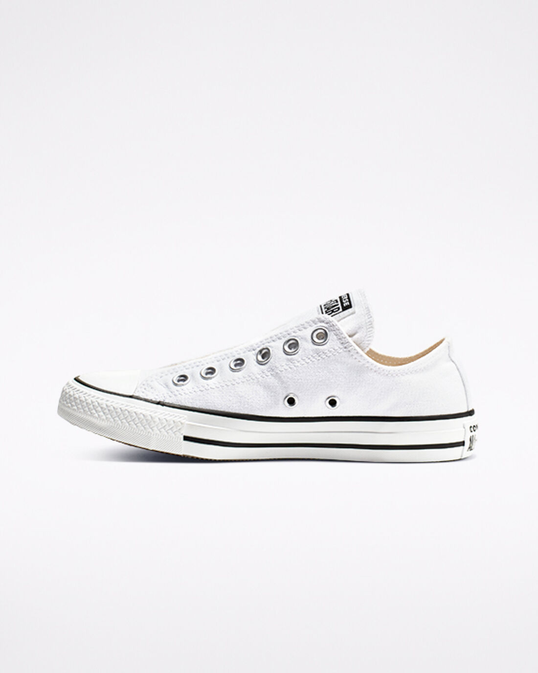 Men's Converse Chuck Taylor All Star Slip On White/Black/White | Australia-80763