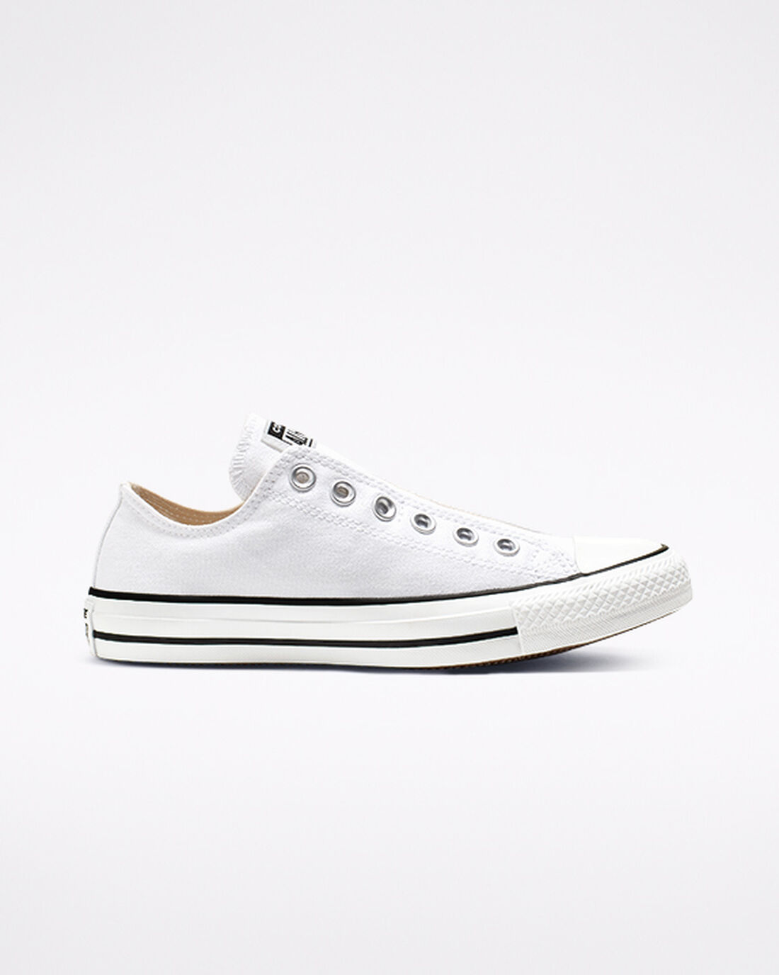 Men's Converse Chuck Taylor All Star Slip On White/Black/White | Australia-80763