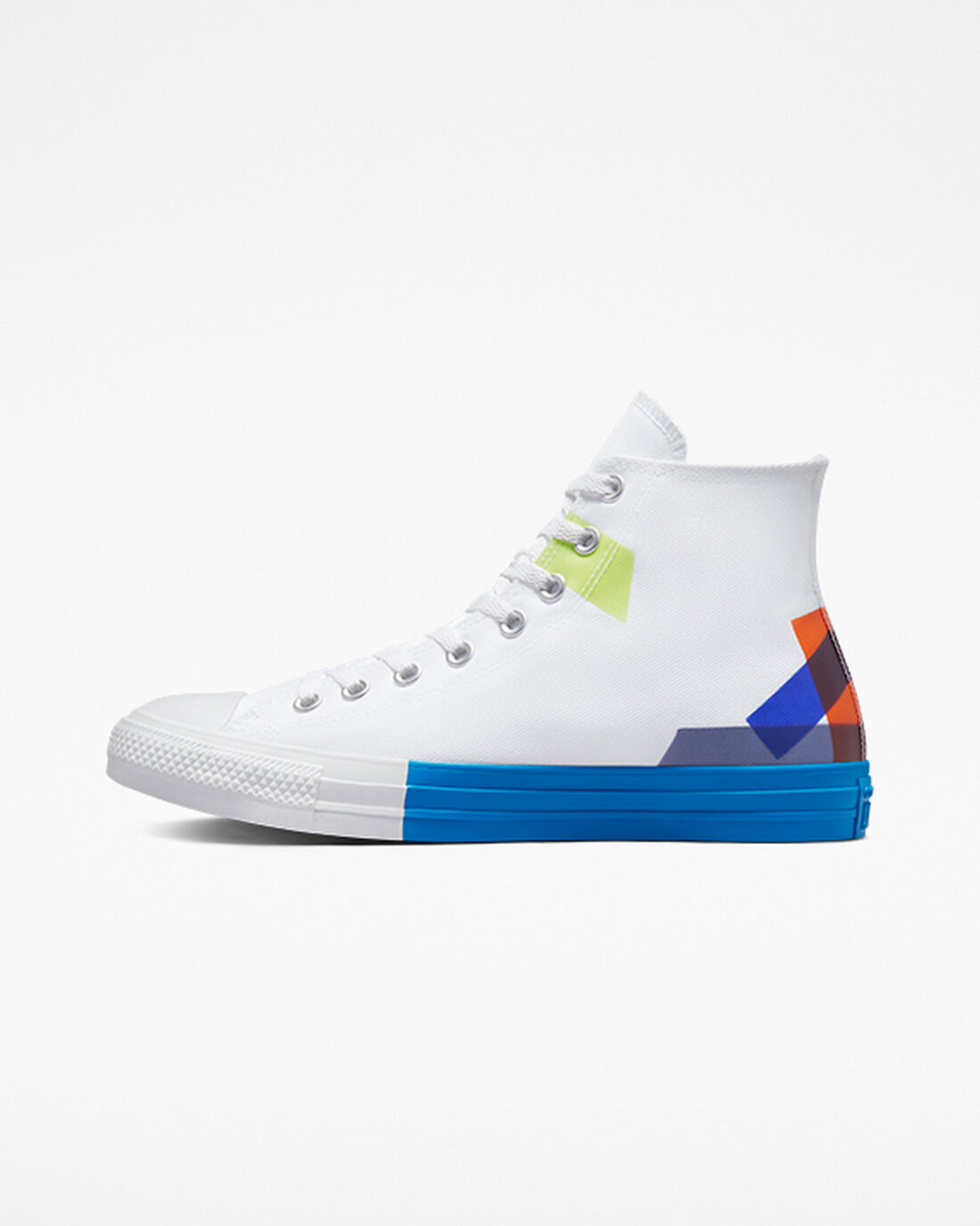 Men's Converse Chuck Taylor All Star Space Racer High Top Sneakers White/Blue/White | Australia-09854