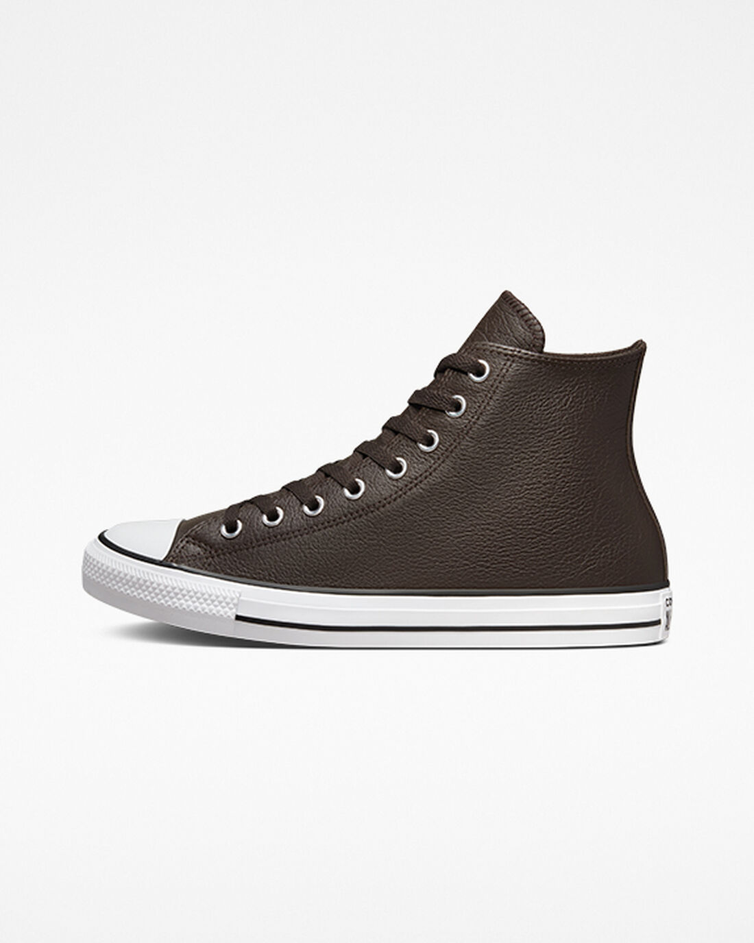 Men's Converse Chuck Taylor All Star Tumbled Leather High Top Sneakers Brown/White/Black | Australia-50432