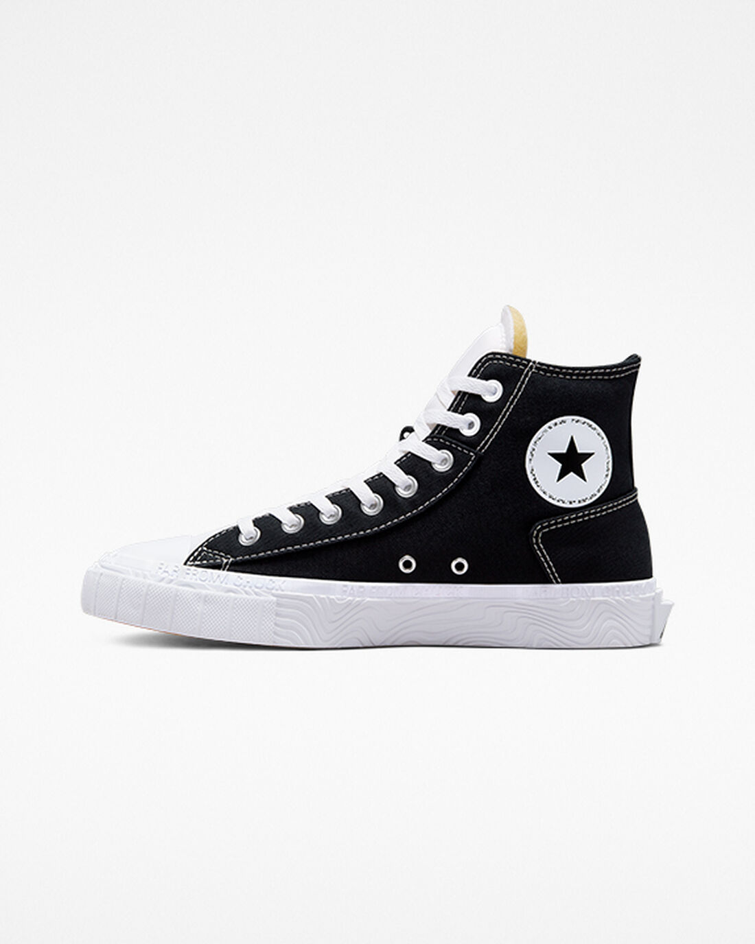 Men's Converse Chuck Taylor Alt Star Canvas High Top Sneakers Black/White | Australia-39057