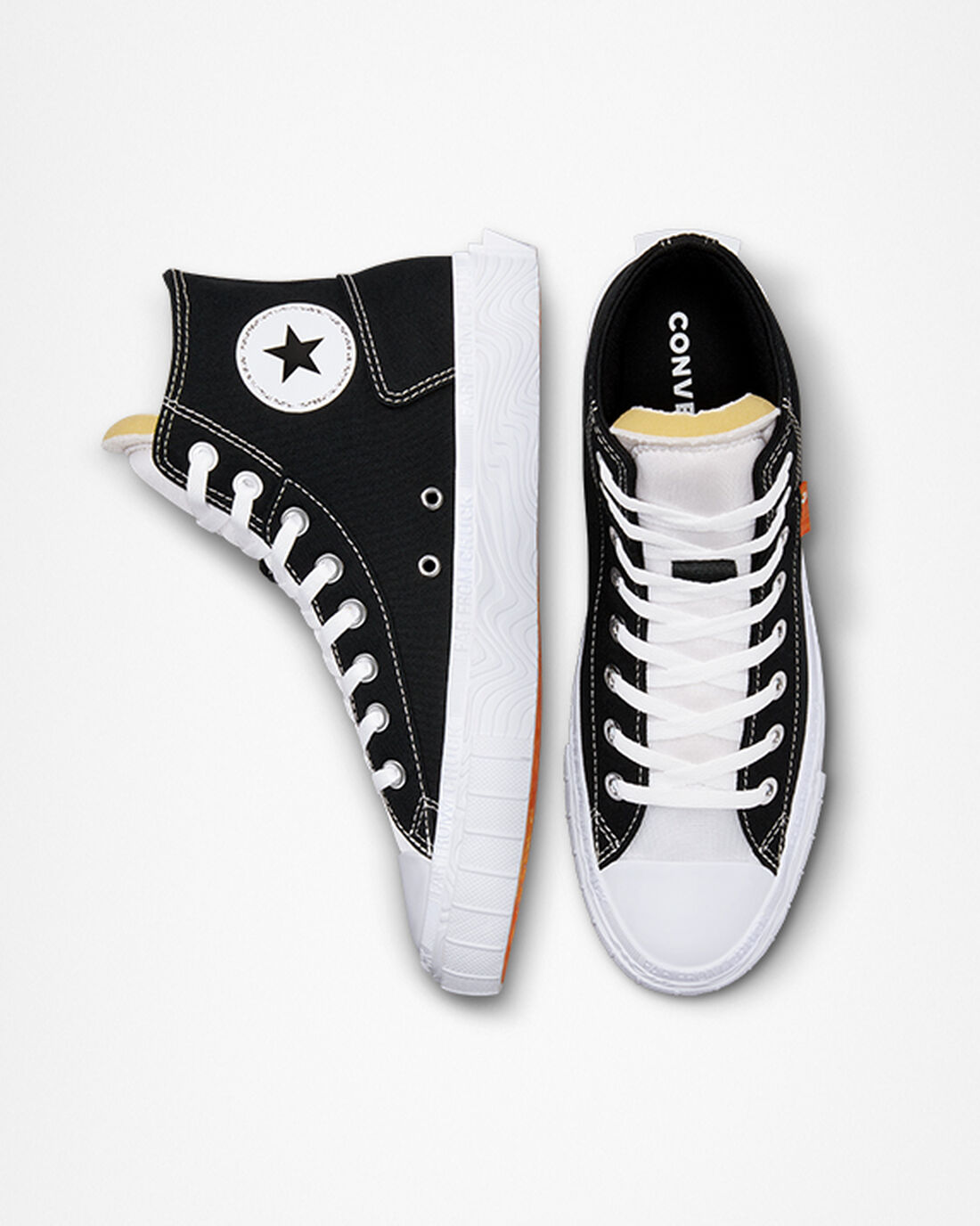 Men's Converse Chuck Taylor Alt Star Canvas High Top Sneakers Black/White | Australia-39057