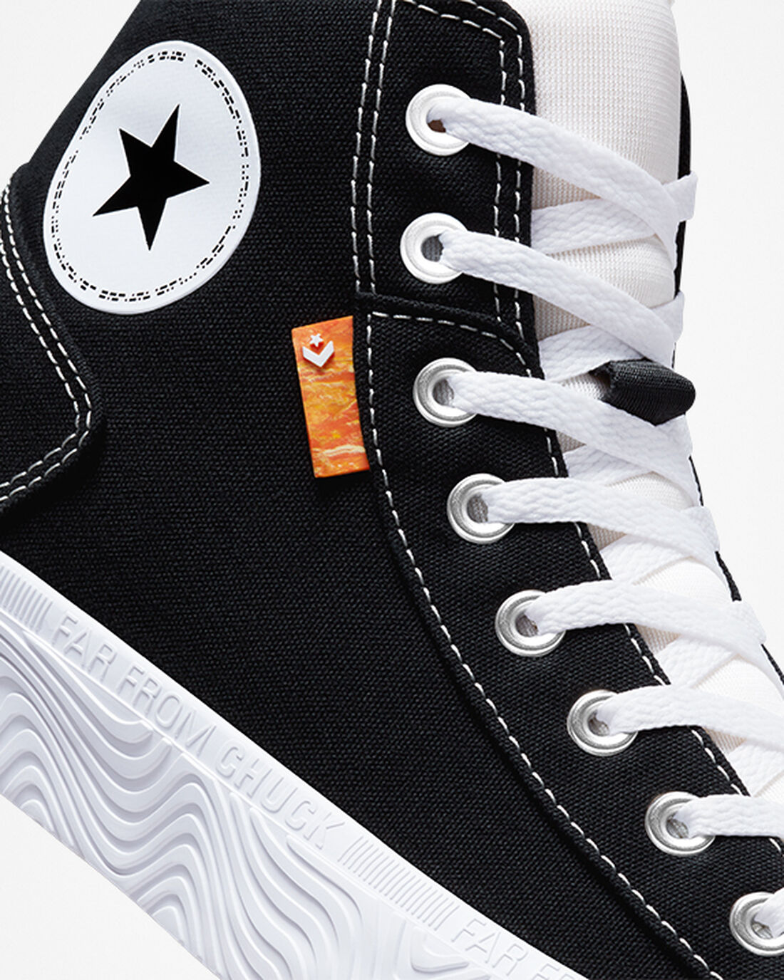 Men's Converse Chuck Taylor Alt Star Canvas High Top Sneakers Black/White | Australia-39057