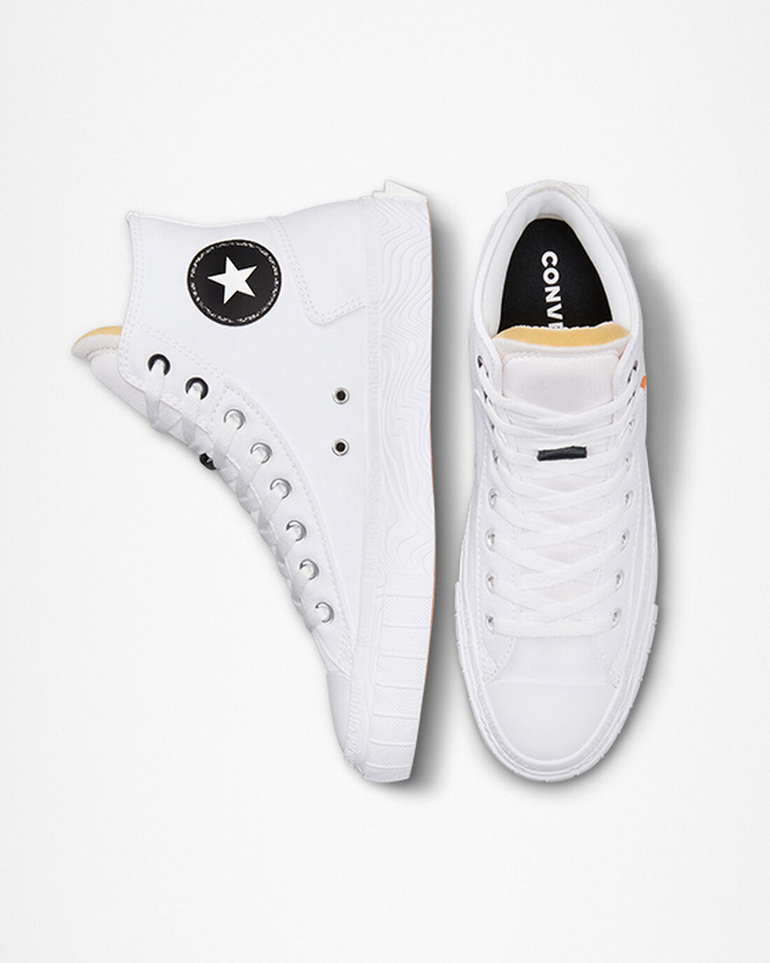 Men's Converse Chuck Taylor Alt Star Canvas High Top Sneakers White/Black/White | Australia-50273