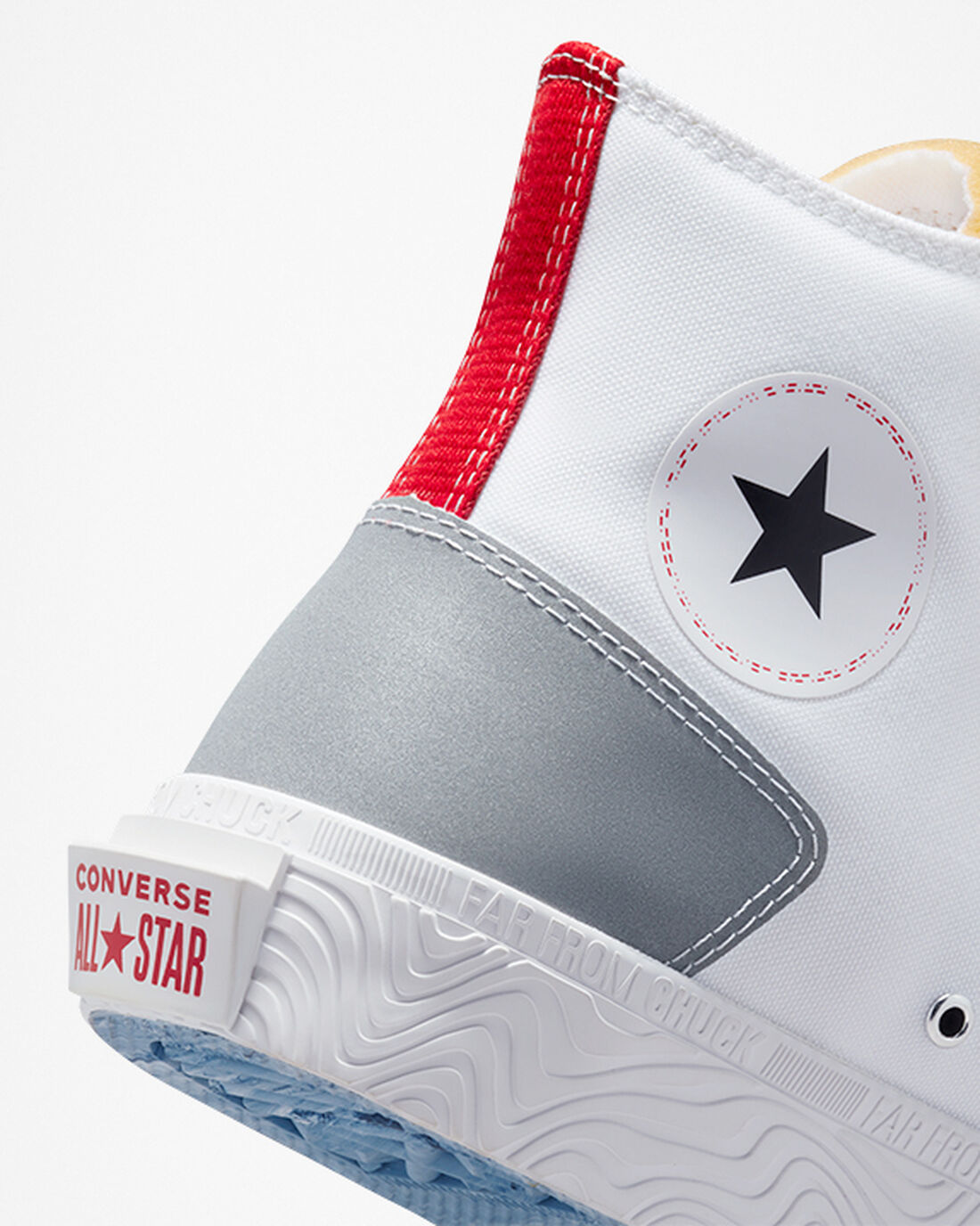 Men's Converse Chuck Taylor Alt Star Reflective Shine High Top Sneakers White/Red/Blue | Australia-16748