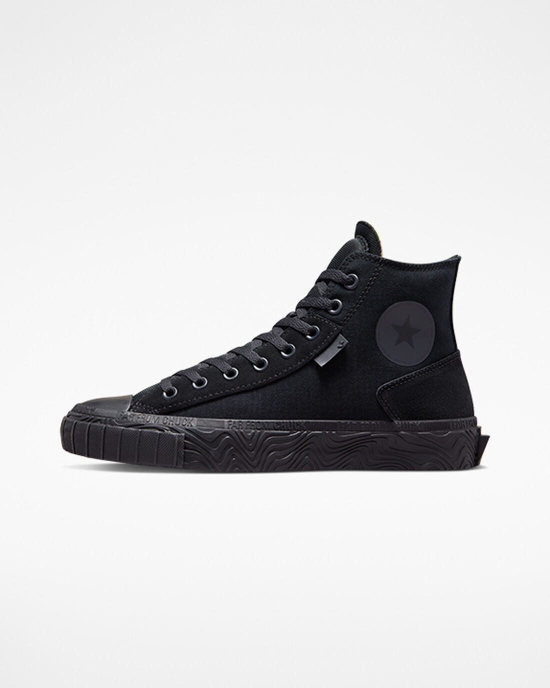 Men's Converse Chuck Taylor Alt Star Wavy High Top Sneakers Black/Deep Grey/Black | Australia-16035