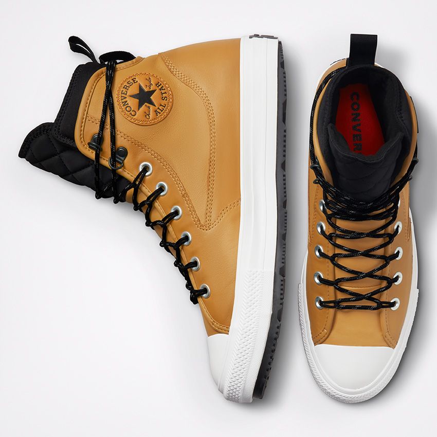 Men's Converse Cold Fusion Chuck Taylor All Star All Terrain Winter Boots Brown/White/Black | Australia-15674