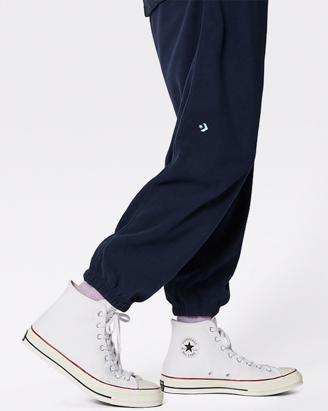 Men's Converse Counter Climate Fleece Pants Obsidian | Australia-46381