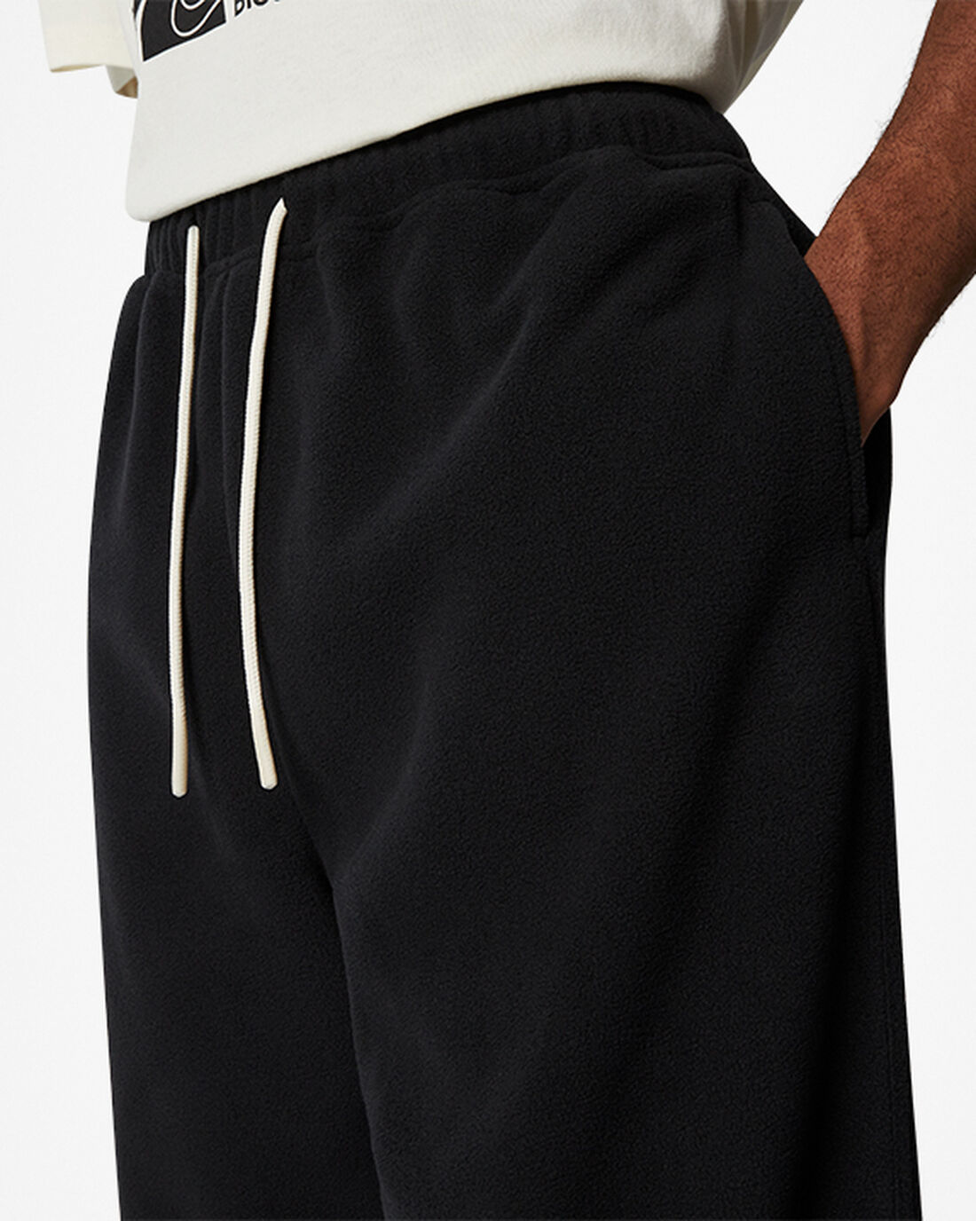 Men's Converse Counter Climate Fleece Pants Black | Australia-78369