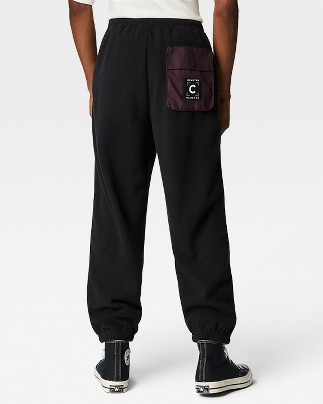 Men's Converse Counter Climate Fleece Pants Black | Australia-78369