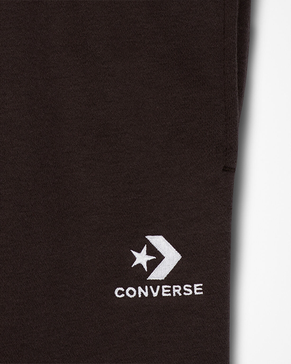 Men's Converse Go-To Embroidered Star Chevron Standard Fit Fleece Joggers Brown | Australia-78345