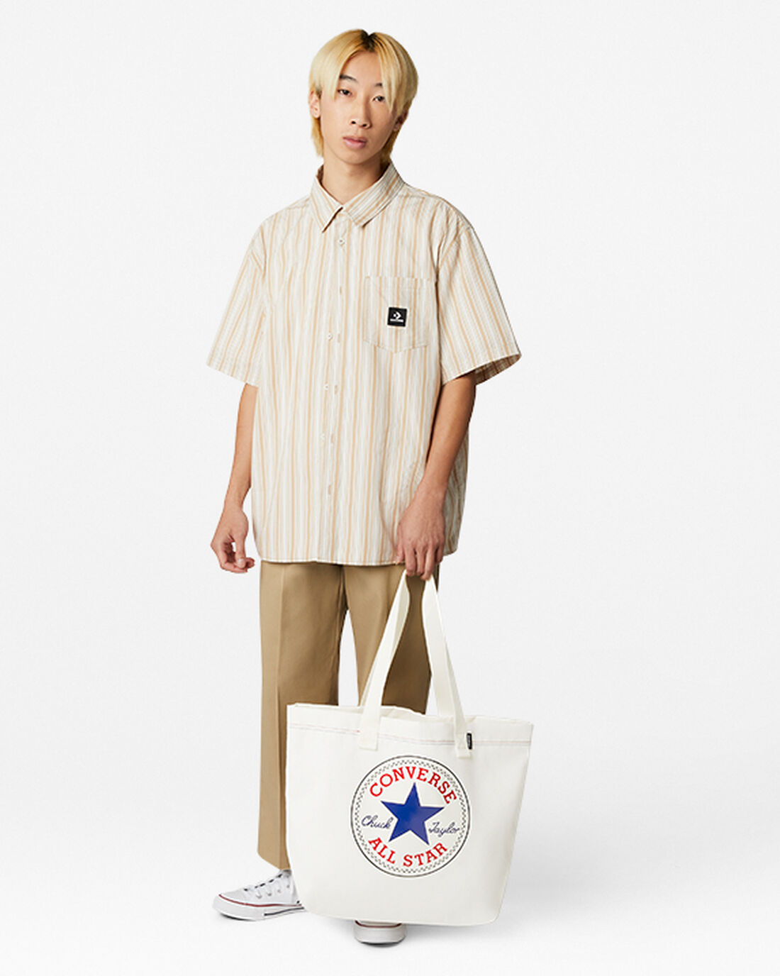 Men's Converse Graphic Tote Bags Beige/Blue | Australia-72485