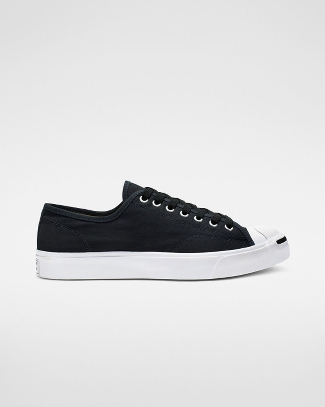 Men\'s Converse Jack Purcell Canvas Sneakers Black/White/Black | Australia-37410