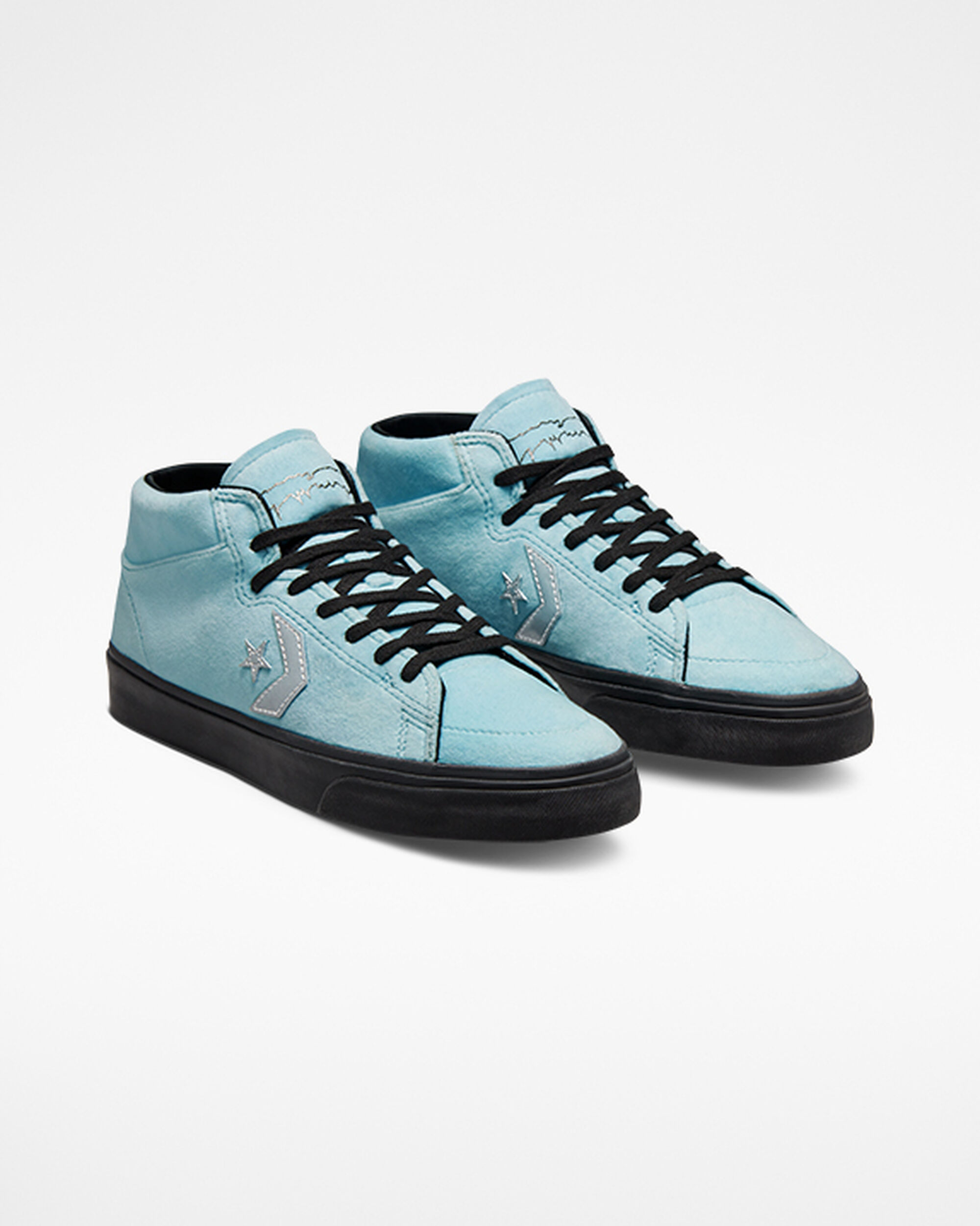 Men's Converse Louie Lopez Pro Mid x FA Skate Shoes Blue/Black | Australia-93427