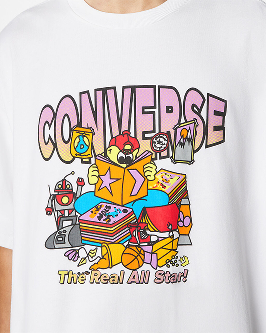 Men's Converse Novelty Store Graphic T-Shirts White | Australia-07294